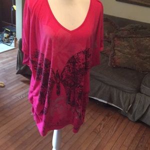 Top 1x w gathered sides